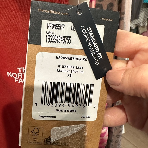 NWT North Face Wander Tank Tandori Spice - Picture 3 of 3